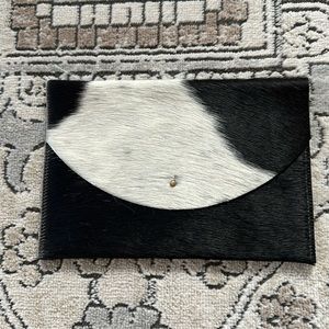 Calf hide clutch